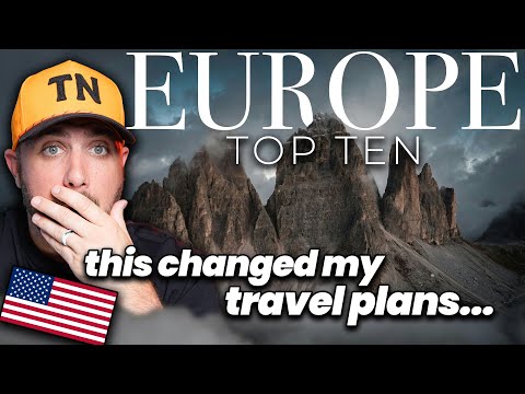 American Reacts to Top 10 Places to visit in Europe...These are Stunning!!!