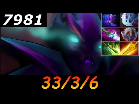 Dota 2 Spectre 7981 MMR 33/3/6 (Kills/Deaths/Assists) Ranked Full Gameplay