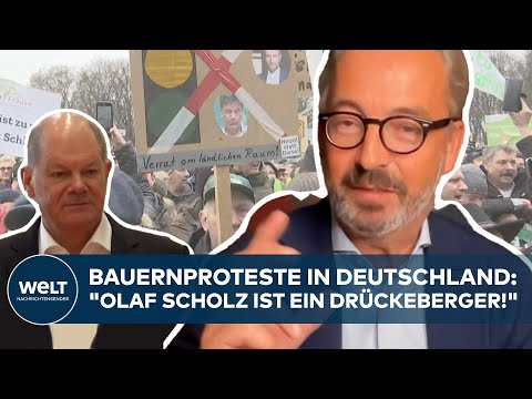 BAUERNPROTESTE IN DEUTSCHLAND: Fleischhauer "Olaf Scholz ist ein Drückeberger!"