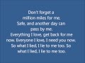 Tegan and Sara - Dark Come Soon (lyrics on screen)