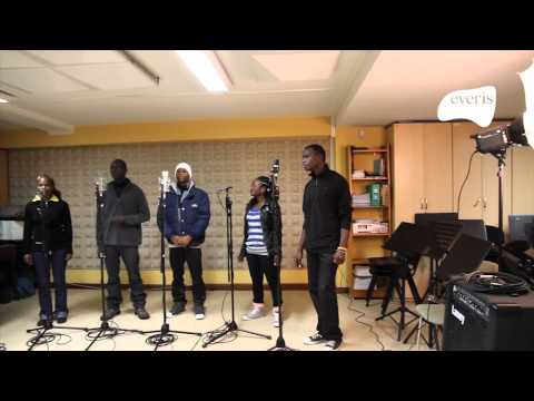 Aba Taano choir recording at studio