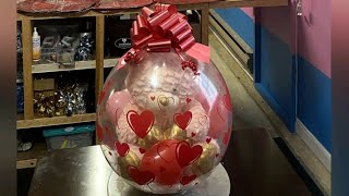 The best Valentines gift 🎁❤️🎈‼️#teddybear #stuffedballoon #valentinesday