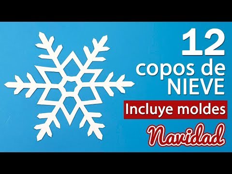 Copos de nieve de papel - Hazlos Fácil