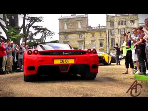 The LOUDEST CAR EVER!   Decatted Ferrari Enzo! revs, accelerations and sounds
