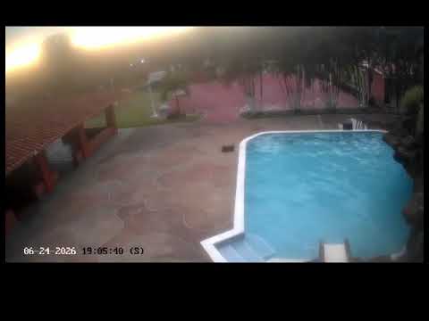 M7.5 Earthquake shakes a pool in Valencia, Carabobo, Venezuela