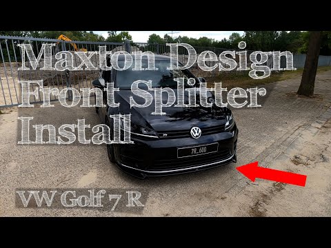 Golf 7 R / Maxton Design Splitter Install / How To & Result / V2 / Go pro / 4K / All Steps / CWS