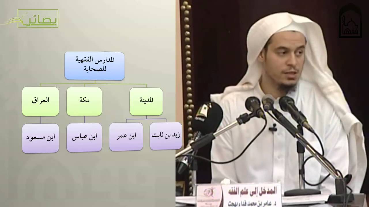 مقرر المدخل إلى الفقه - عامر بهجت (إخراج تعليمي الفيديو مع المشجرات) 03