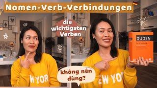 Deutsch BESSER SPRECHEN mit Nomen-Verb-Verbindungen - Deutsch lernen B1 B2- Học tiếng Đức