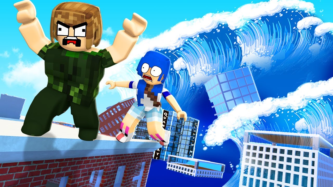 SOBREVIVA à todas TSUNAMIS do ROBLOX