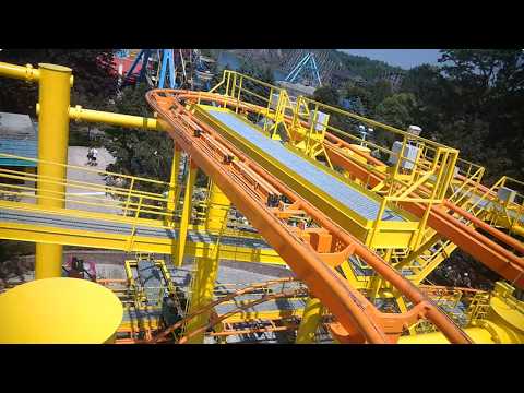 Back row point of view footage of Mad Mouse
