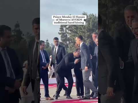 Prince Moulay Hassan of Morocco is breaking away from tradition by avoiding the royal hand-kissing