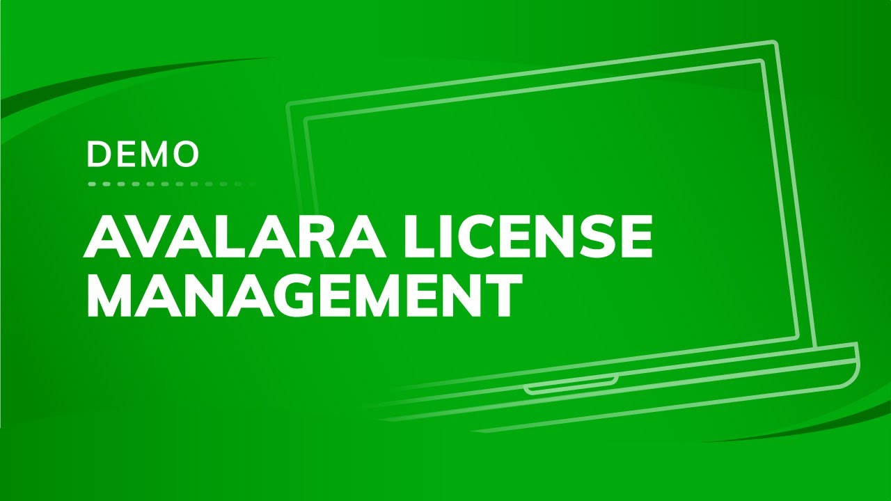 Avalara License Management Demo