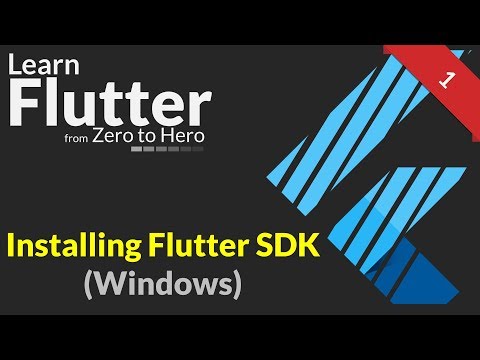 Flutter Tutorial 1 Install and Setup Flutter on Windows