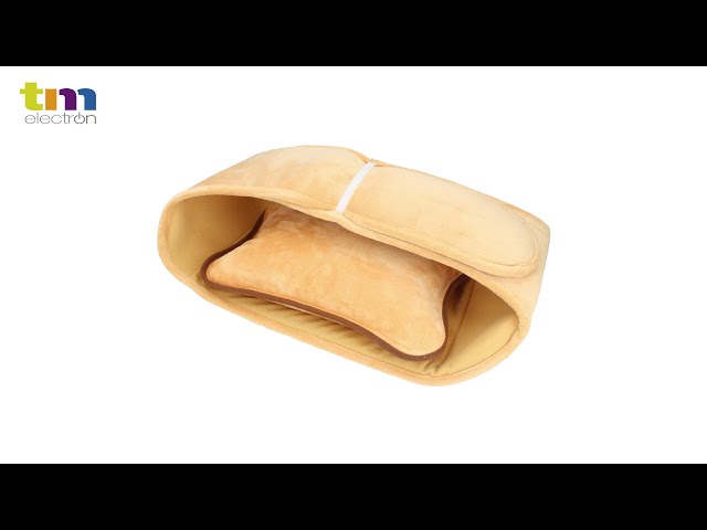 Vídeo relacionado con TM Electron Vulcano Bolsa De Agua Térmica Calefactable En 5 Minutos Para 2 Horas De Uso Con Recubrimiento Suave De Microfibra Para Calmar Molestias Musculares, Marrón, 29x20x6 cm