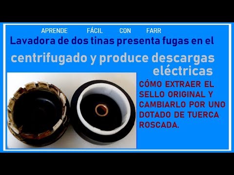 Washing machine leaks water under the spin tub and is leaking. How to replace the rubber seal.