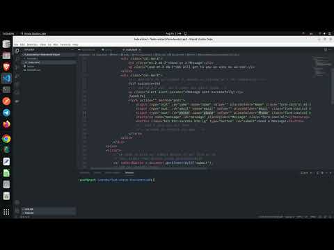 Python | Create a Contact Form with Flask + Flask Mail + Bootstrap5 + Google SMTP Part 2
