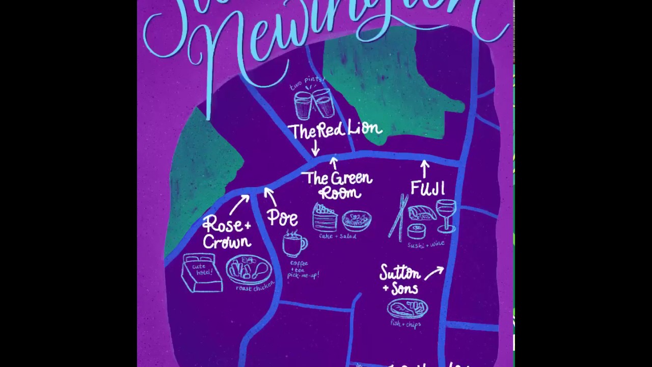 Stoke Newington Map Illustration Process Video