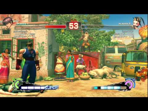 reflections- [Guy] Vs inyo1787 [Ibuki] SSF4 AE Japanese Online Ranked Matches - PSN