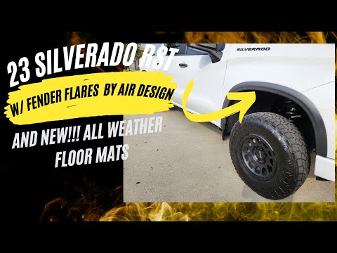 2023 Silverado Fender Flares by Air Designs OEM and AT4 Style Floor Mats