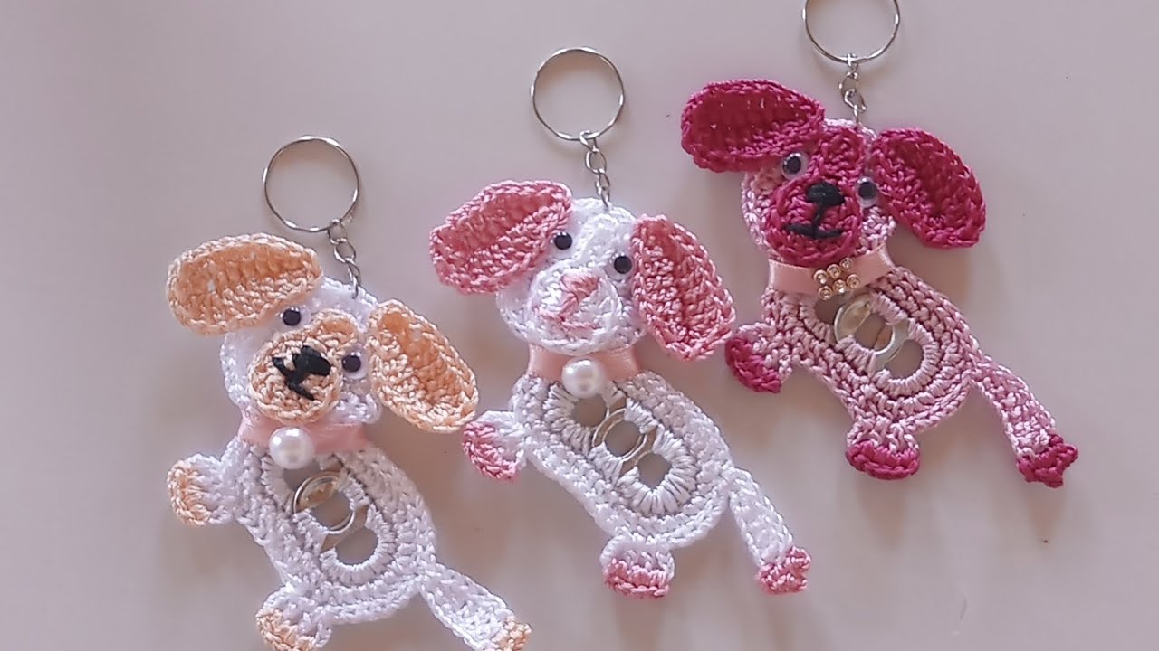 CACHORRINHA DE CROCHÊ COM LACRES| PASSO A PASSO - Valdenete crochê artes e reciclagem 🐕