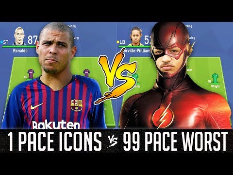 1 Pace Icons VS 99 Pace Worst Team - FIFA 19 Experiment