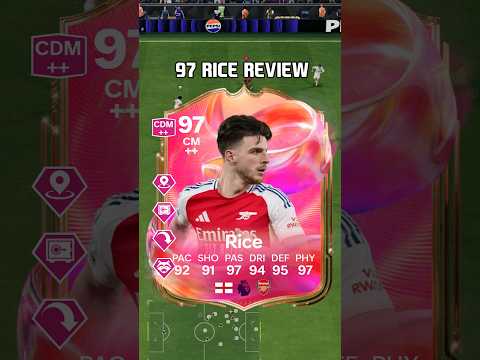 97 Rice Review in EA FC 25, he's a solid cheap CDM 🙌 #shorts #short #fc25 #eafc25 #futties