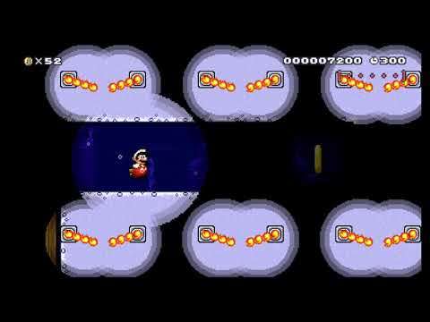 Eric's Super Mario Maker 2 Levels: Bright Firebar Paths