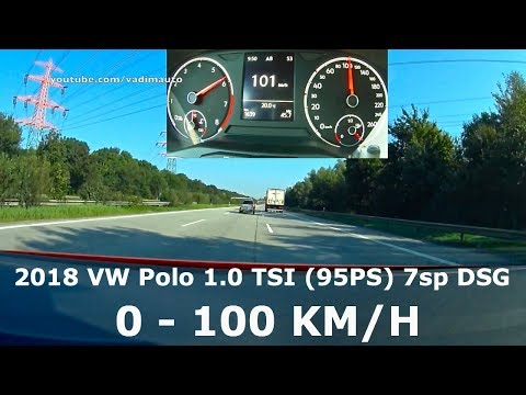 2018 VW Polo 1.0 TSI (95HP), 0-100 km/h