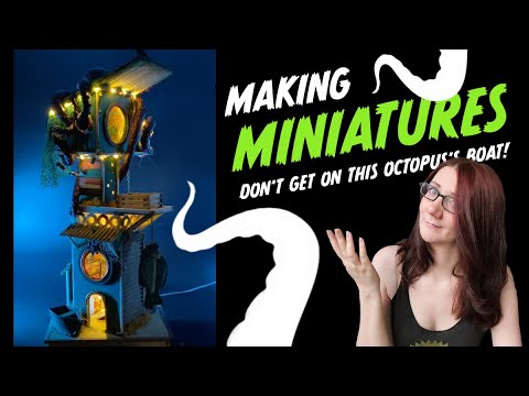 Making a Miniature Octopus's Home - With Lights!