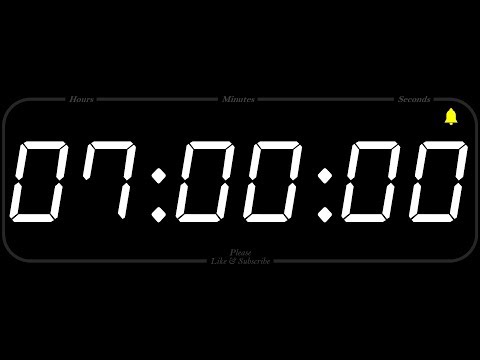 7 Hour - TIMER & ALARM - 1080p - COUNTDOWN