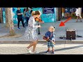 Kid 2' Years Old Joins Me | Ob-La-Di, Ob-La-Da - The Beatles | Karolina Protsenko - Violin Cover