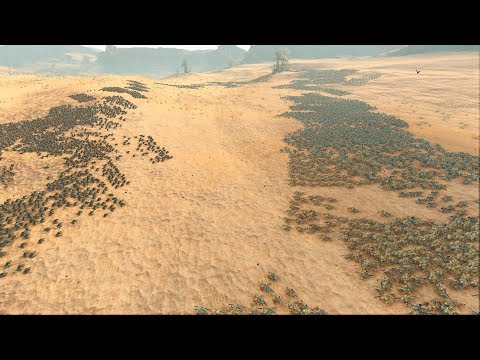 7800 TEMPLE GUARDS vs 8400 PLAGUE MONKS - Total War: WARHAMMER 2