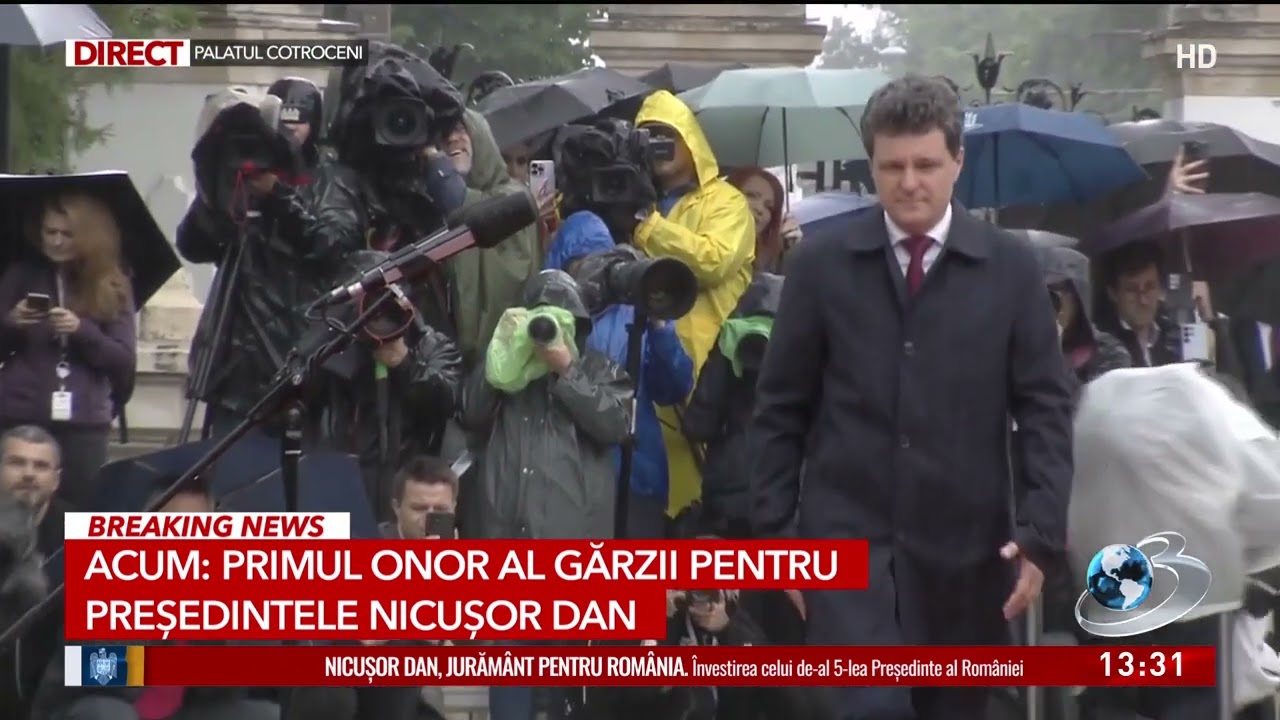 Ceremonia de primire a Președintelui Nicușor Dan, la Cotroceni