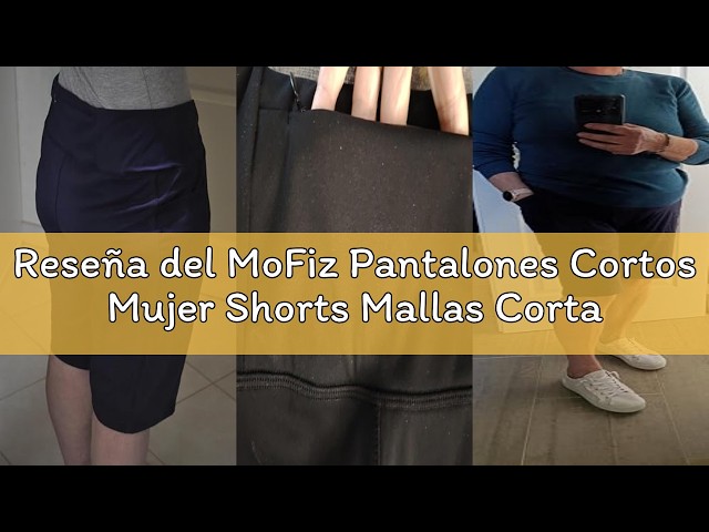 Vídeo relacionado con MoFiz Mujer Pantalones Cortos Pijama Suave Modal Verano Shorts con Bolsillos 2 Pack-01 XL