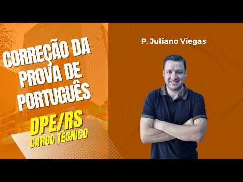 Correção da prova de Português DPE-RS
