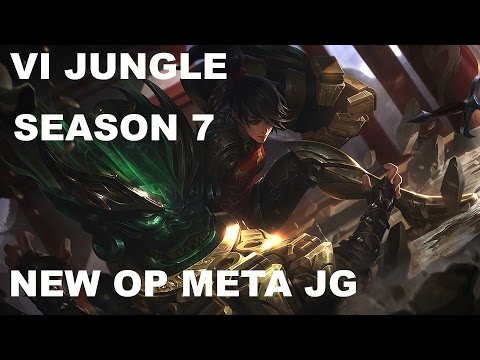 Vi JUNGLE JG Season 7 S7 LoL NEW OP META full gameplay VS Xin Zhao