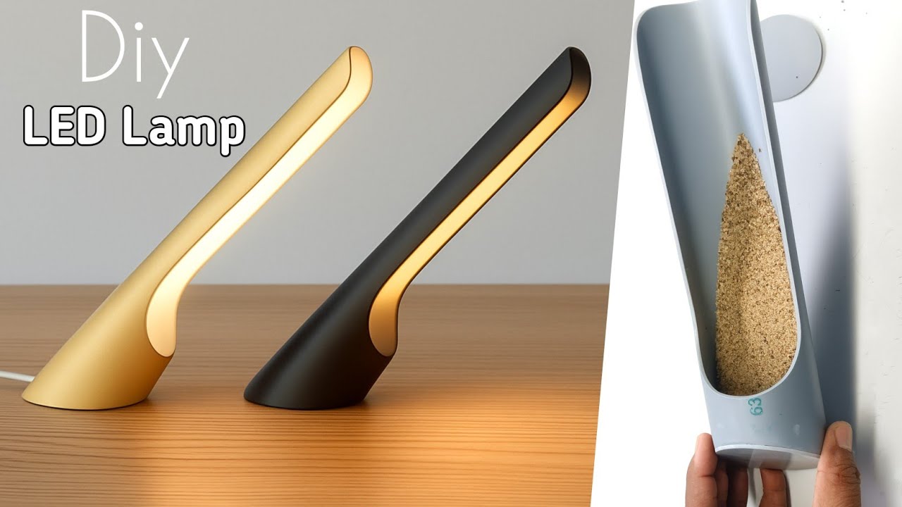 How to Make Modern LED Lights Home Decor LED Lamps Studyroom Design PVC Light Diy Project