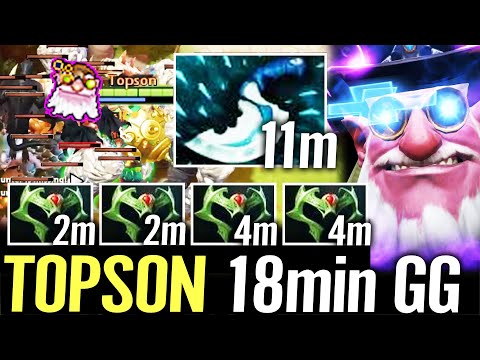 🔥 TOPSON Sniper 4x Wraith Band + Blink MID — 100% High Skill Build 18min GGWP Dota 2 Pro
