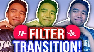 MUSICAL.LY FILTER TRANSITION TUTORIAL! #FilterTransition (iOS &amp; Android) *NEW*