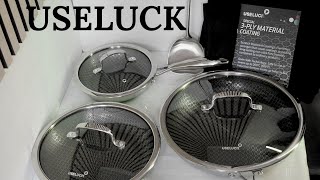USELUCK Non Stick Frying Pan Set 7 Piece  Non Toxic Fry Pan Skillet with Lids REVIEW