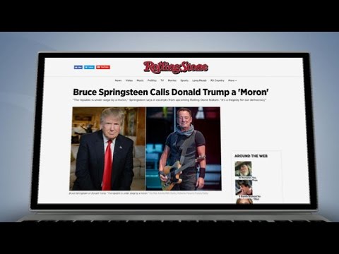 Springsteen calls Trump a "moron"