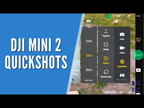 DJI MINI 2 QuickShots Como usar? Tutorial dos modos inteligentes de Voo