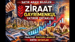 Ziraat Gayrimenkul Yatırım Ortaklığı (Zrgyo) 2025 Faaliyet Raporu Anal