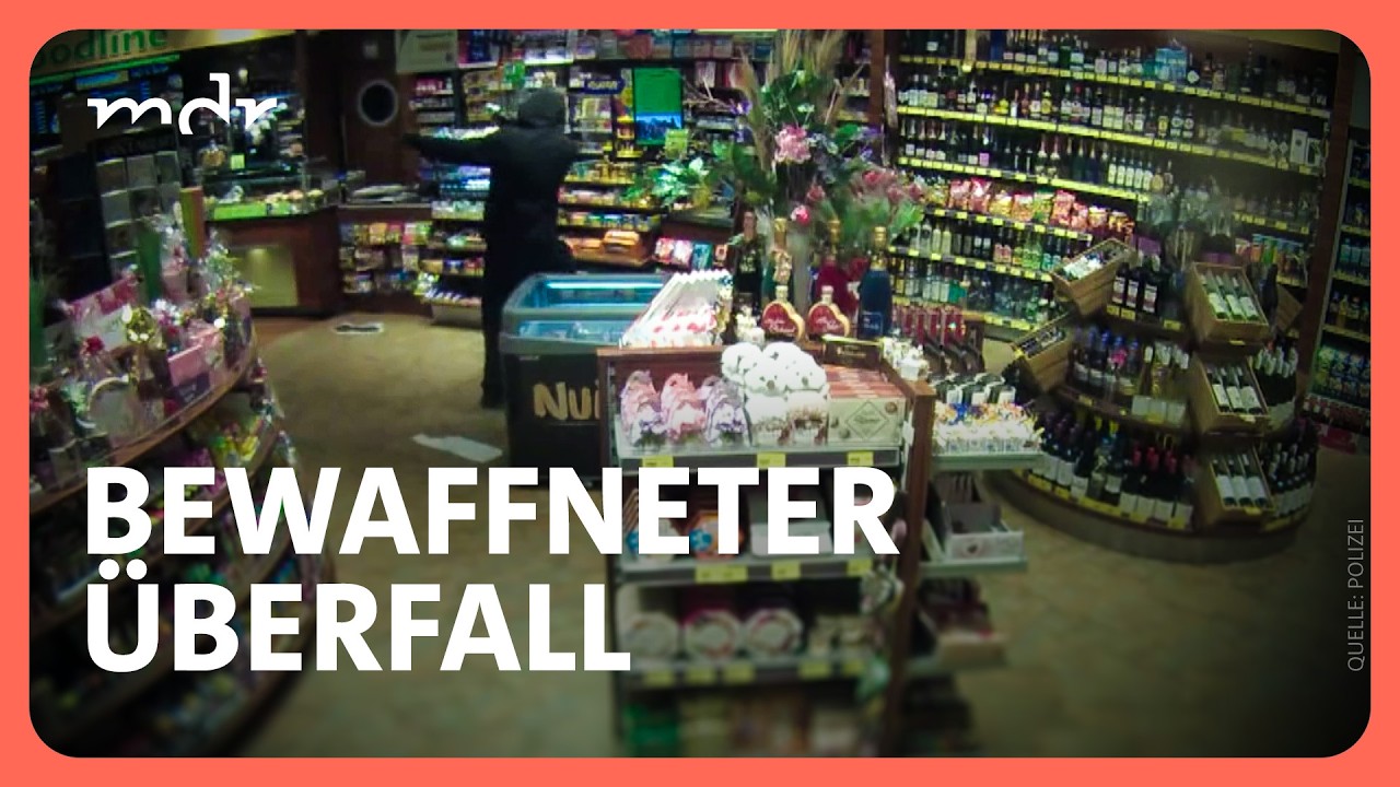 Unbekannter bedroht Mitarbeiter mit Waffe und überfällt Tankstelle in Schönebeck | Kripo live | MDR