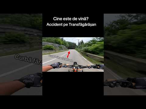 Accident Transfăgărășan!Cine este vinovat?🫣 #vlog #motovlog #accident #romania #moto #shorts #short