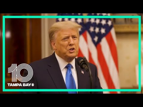 President Trump releases farewell message on his final full day in office