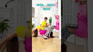 Wait, flexible challenge or breakfast table? 😆💕 ​⁠@_miss_tais_ ​⁠@markchirkin