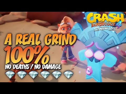 Crash Bandicoot 4: A Real Grind 100% Run - All Gems Guide (No Deaths / No Damage)