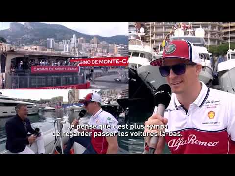 Monaco GP 2019 - Jean Alesi interviewing Kimi Räikkönen