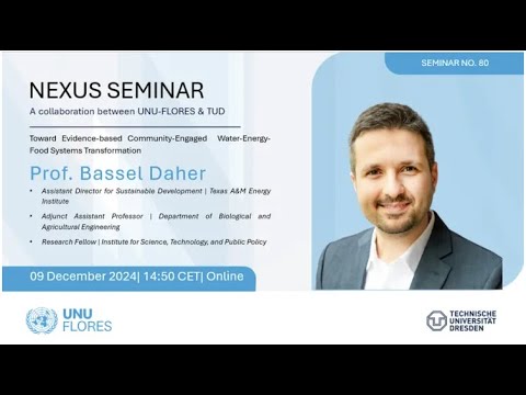 Nexus Seminar Series N.80 by Dr. Daher